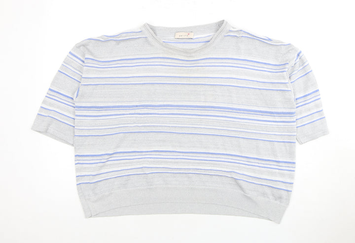 Marks and Spencer Women's Multicoloured Striped T-Shirt, Size 20