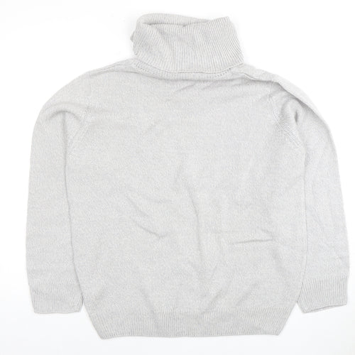 Damart Women's Grey Roll Neck Jumper Size 18