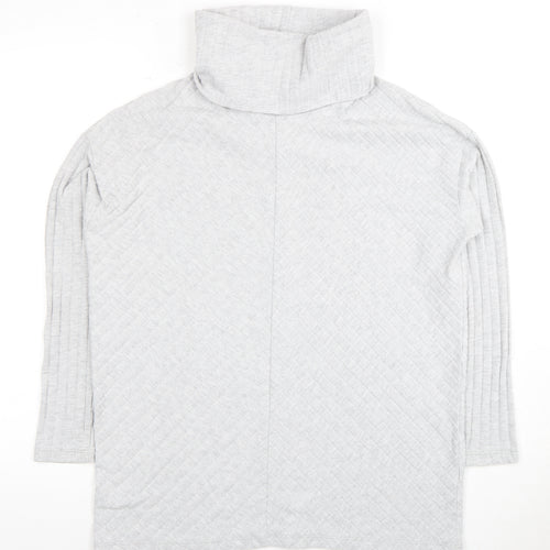 Lipsy Women's Grey Roll Neck Jumper Size 12
