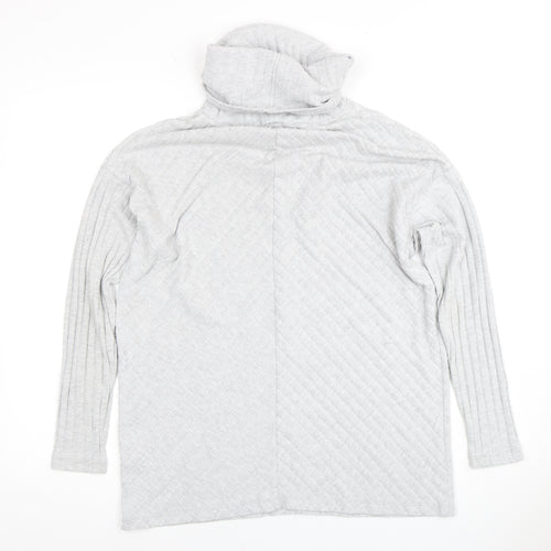 Lipsy Women's Grey Roll Neck Jumper Size 12