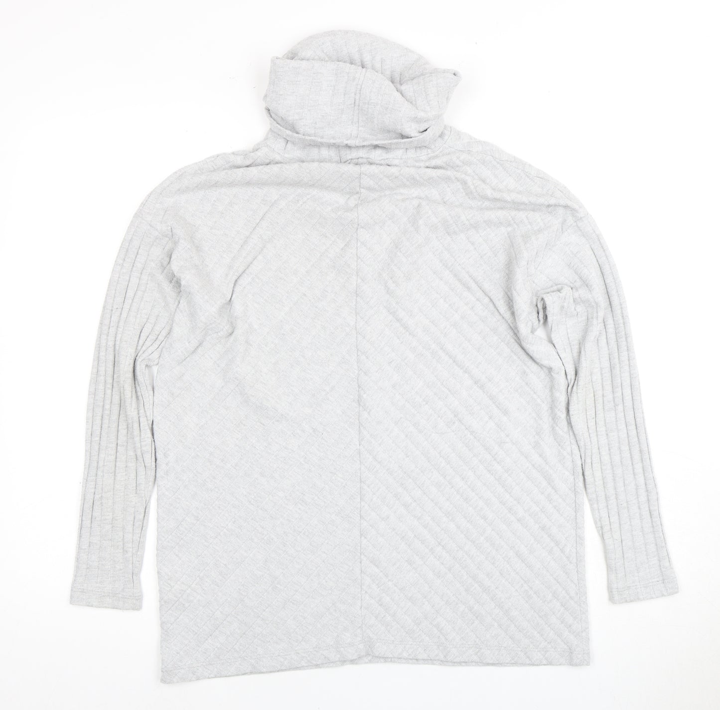 Lipsy Women's Grey Roll Neck Jumper Size 12