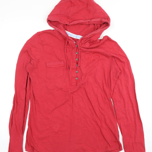 Crew Clothing Co. Women's Red Pullover, Size 14, Cotton