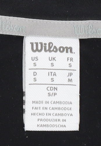 Wilson Men's Black S Casual Pullover 1/4 Zip Top