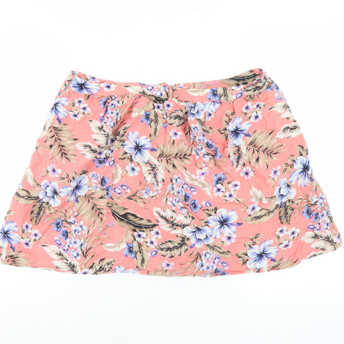New Look Women's Multicoloured A-Line Skirt, Size 14