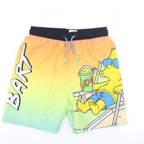 The Simpsons Boys Multicoloured Swim Shorts 12-13 Years