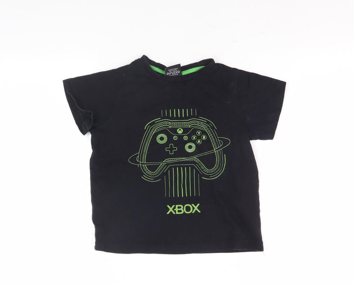 Xbox Boys Black Graphic T-Shirt, Age 8, Gaming Style