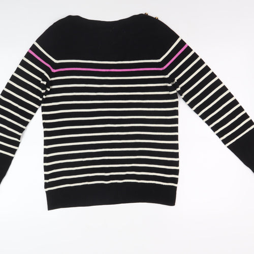 Catherine Malandrino Women's Black Striped Jumper M