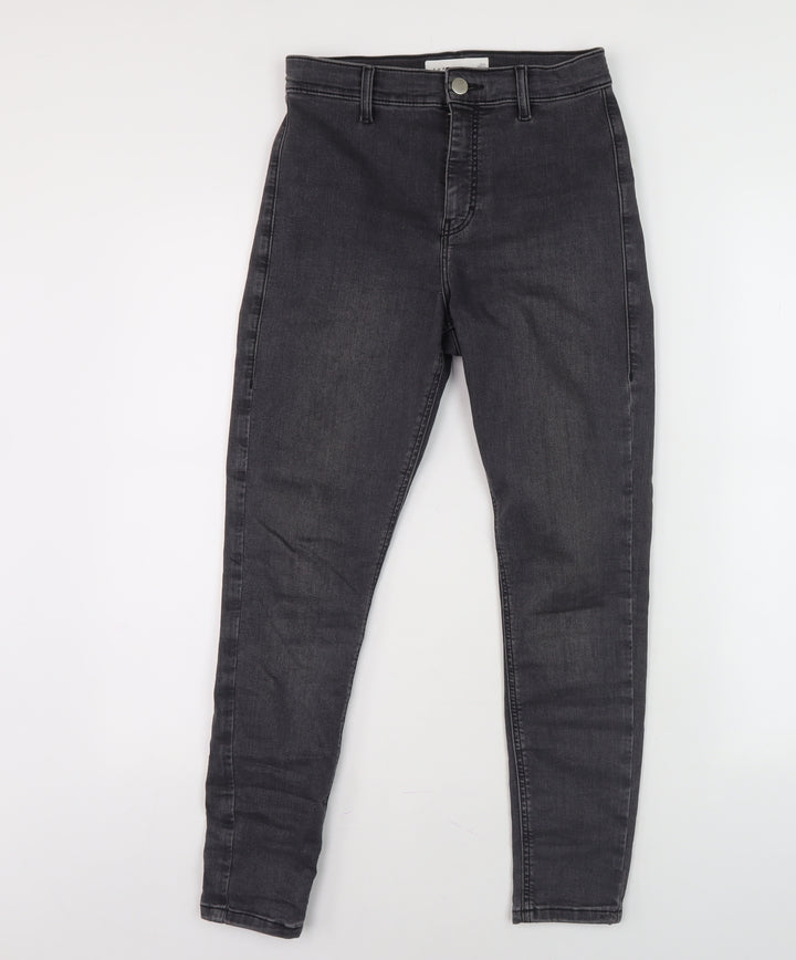 Topshop Unisex Black Skinny Jeans W28 L28