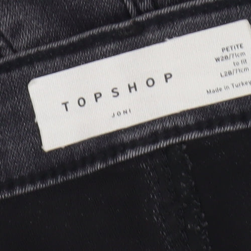 Topshop Unisex Black Skinny Jeans W28 L28