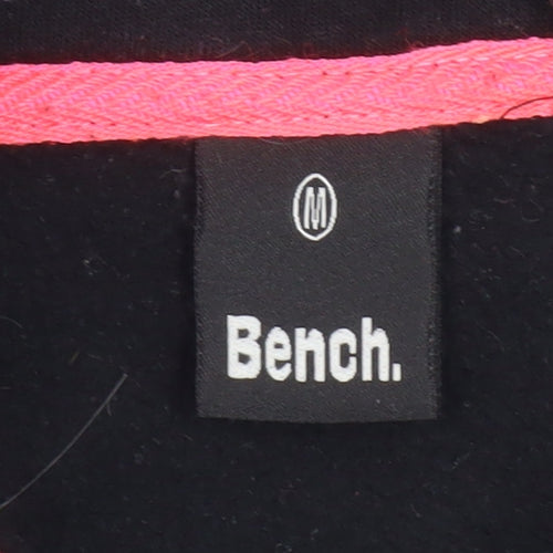 Bench Women's Black Jacket M - Cotton Blend, Logo