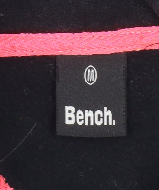 Bench Women's Black Jacket M - Cotton Blend, Logo