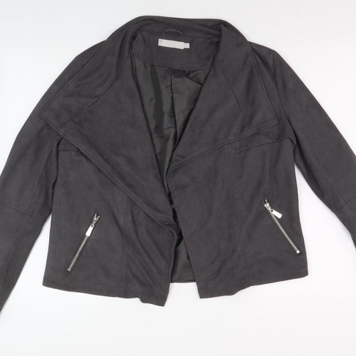 Red Herring Grey Women’s Biker Jacket Size 12