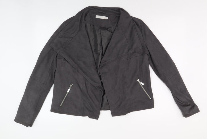 Red Herring Grey Women’s Biker Jacket Size 12