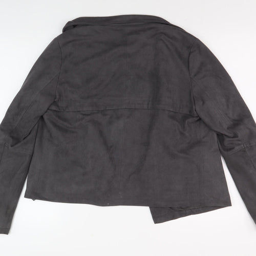 Red Herring Grey Women’s Biker Jacket Size 12