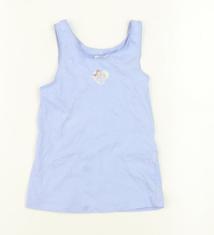 Disney Frozen Girls Blue Tank Top 4-5 Yrs