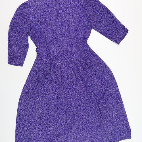 Yessica Purple Polka Dot Women's Dress Size 12