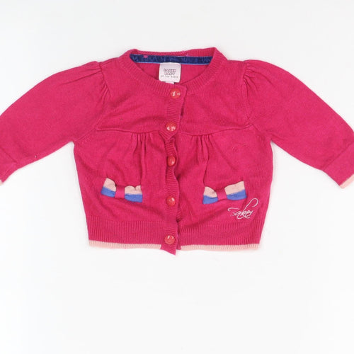 Baker by Ted Baker Pink Unisex Baby Cardigan 0-3 Months