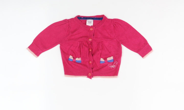 Baker by Ted Baker Pink Unisex Baby Cardigan 0-3 Months