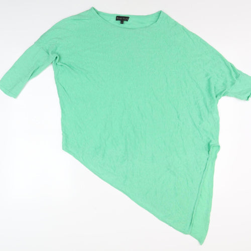 Phase Eight Women’s Green 3/4 Sleeve Linen Top