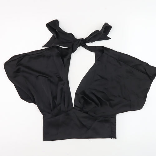 Zara Women's Black Halter Top, Size 6