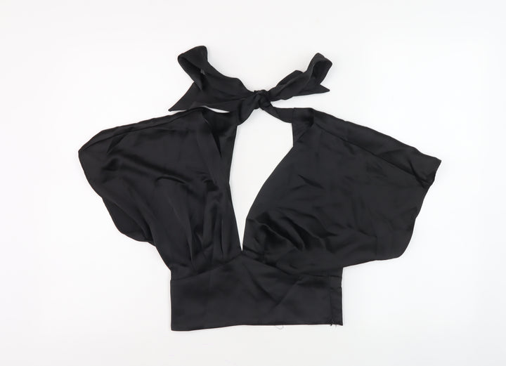 Zara Women's Black Halter Top, Size 6