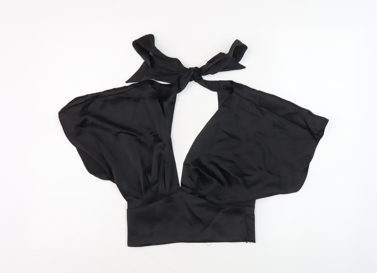 Zara Women's Black Halter Top, Size 6