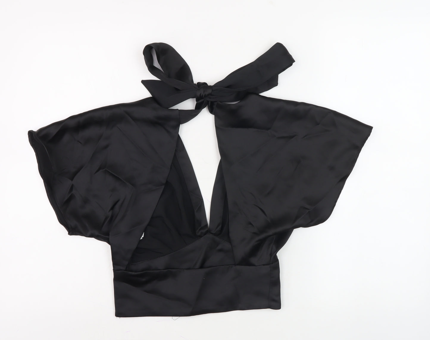 Zara Women's Black Halter Top, Size 6