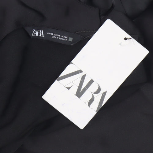 Zara Women's Black Halter Top, Size 6