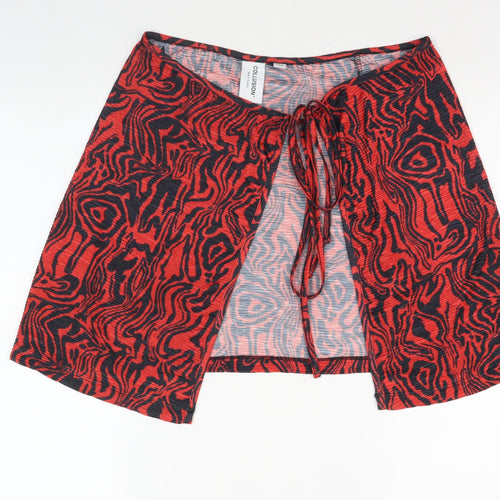 Collusion Women's Multicoloured Skirt, Size 8, Animal Print