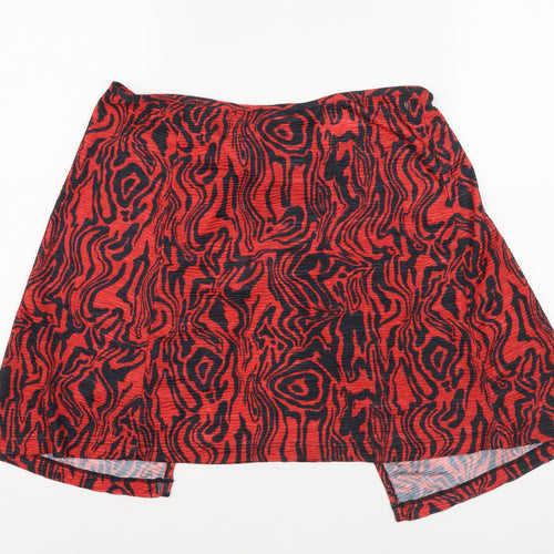 Collusion Women's Multicoloured Skirt, Size 8, Animal Print