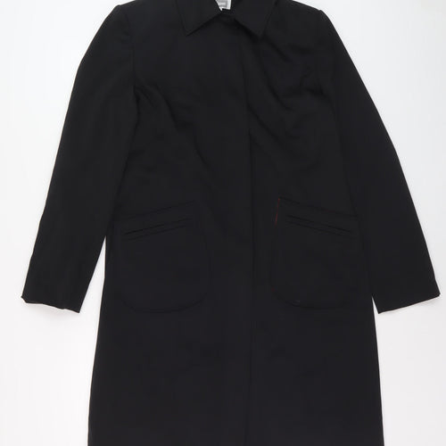 Etam Women's Black Long Overcoat Size 14 Regular