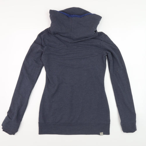 Bench Blue Unisex High Neck Pullover Hoodie, S