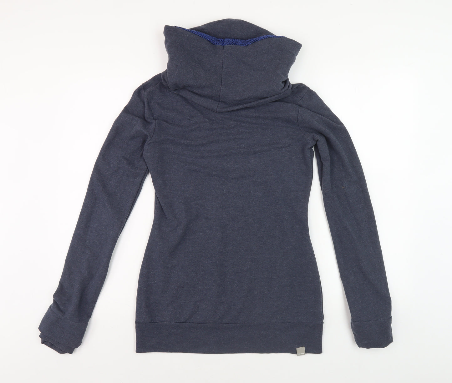 Bench Blue Unisex High Neck Pullover Hoodie, S