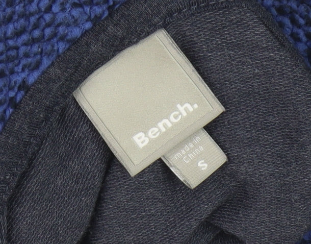 Bench Blue Unisex High Neck Pullover Hoodie, S