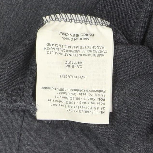 Bench Blue Unisex High Neck Pullover Hoodie, S