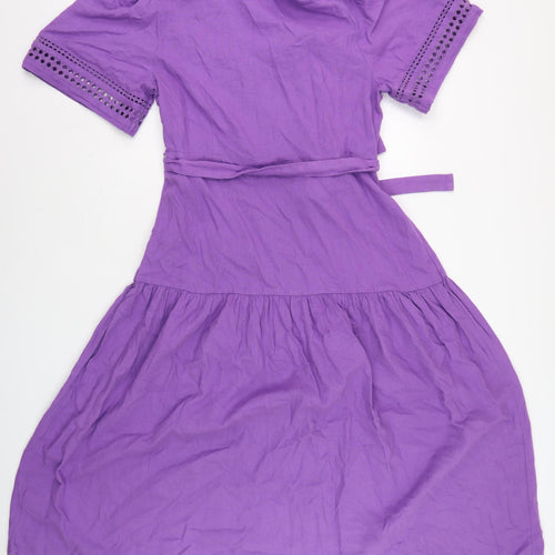 Marks and Spencer Purple A-Line Dress Size 14 Women
