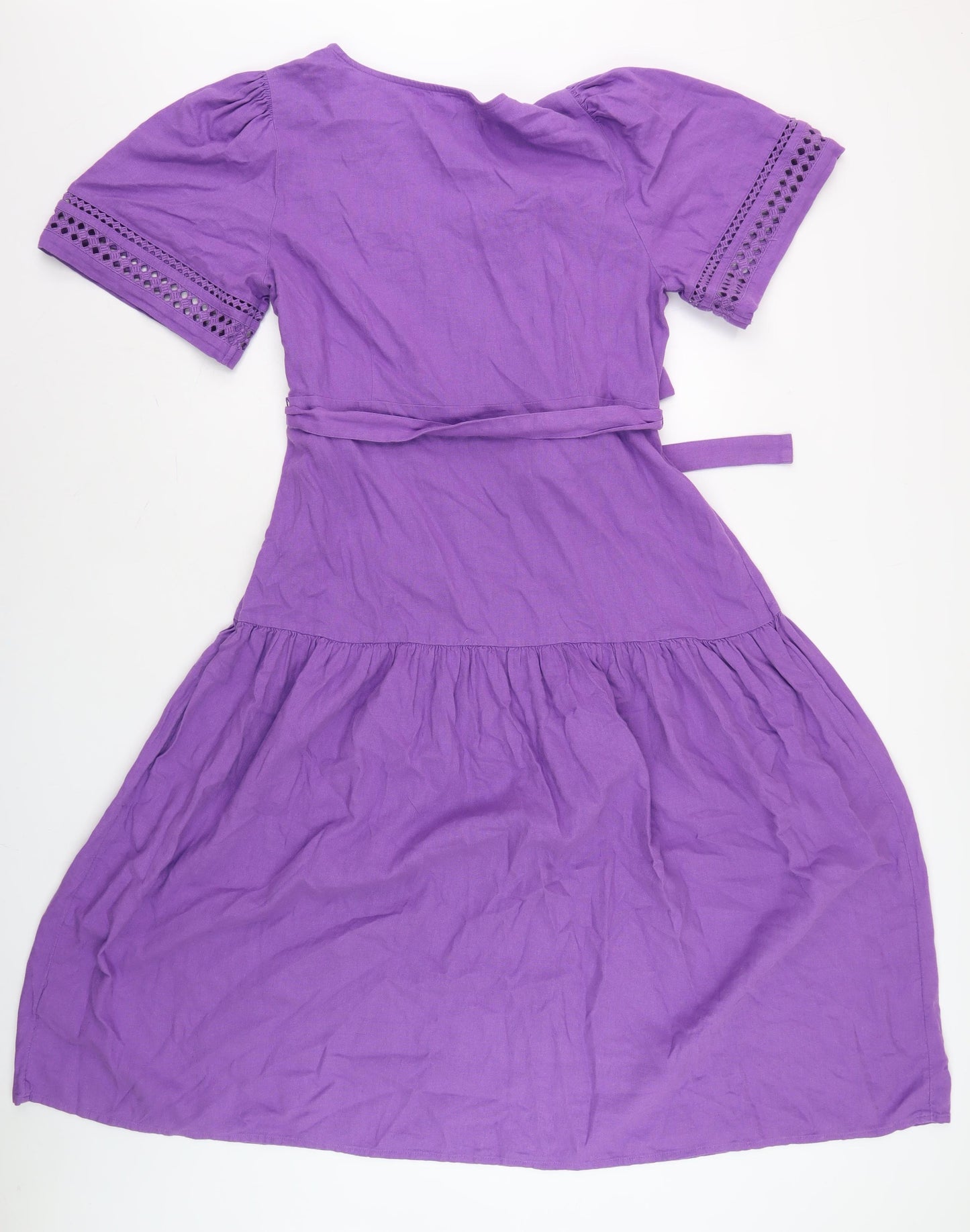 Marks and Spencer Purple A-Line Dress Size 14 Women