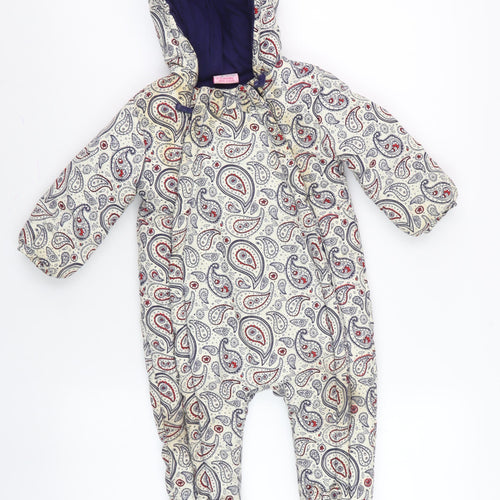 Louise Unisex Baby Multicoloured Paisley Snowsuit 6-12 Months