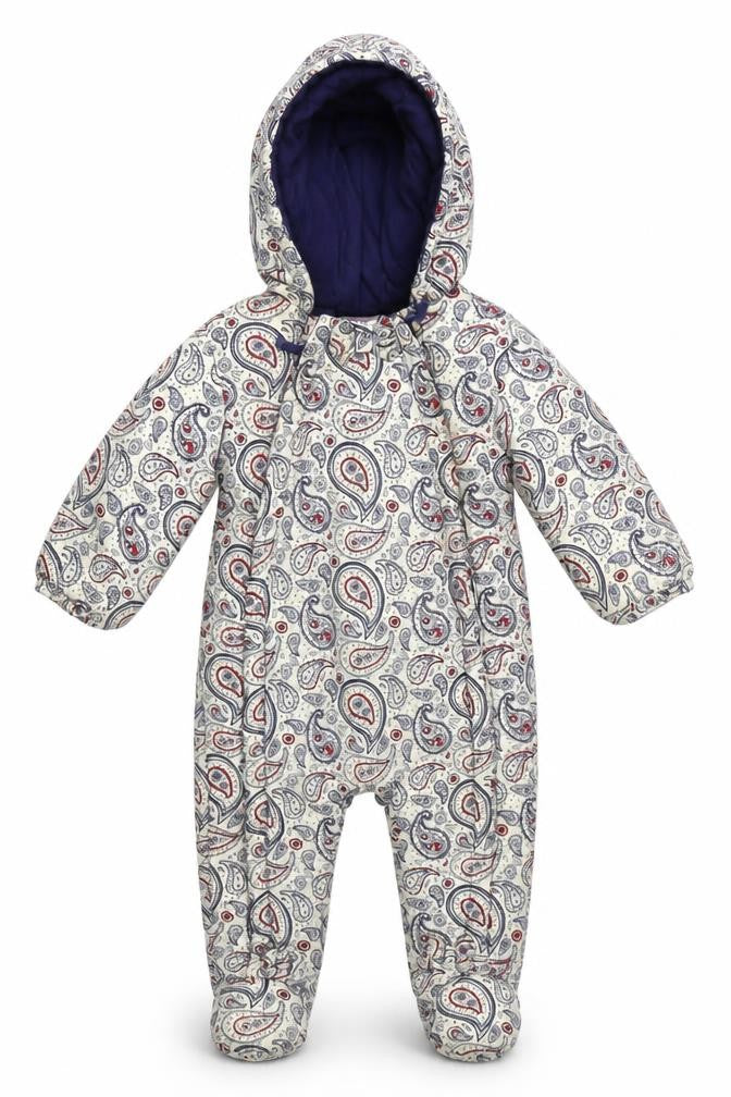 Louise Unisex Baby Multicoloured Paisley Snowsuit 6-12 Months