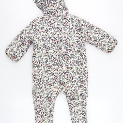 Louise Unisex Baby Multicoloured Paisley Snowsuit 6-12 Months