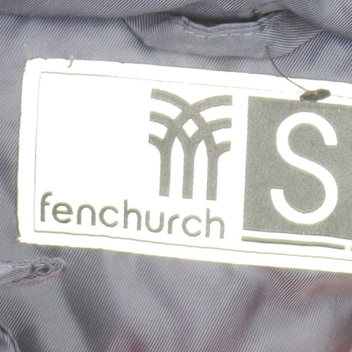 Fenchurch Men's Blue Hooded Parka Coat S