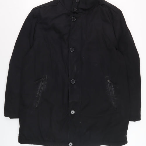 Collezione Men's Black XL Overcoat Jacket
