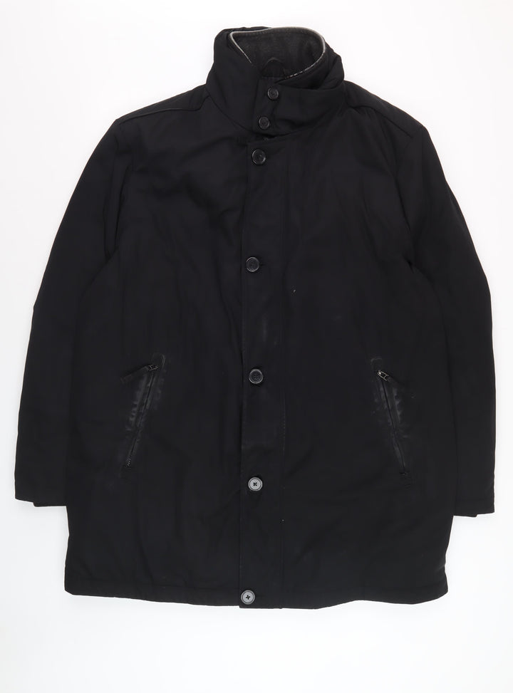Collezione Men's Black XL Overcoat Jacket