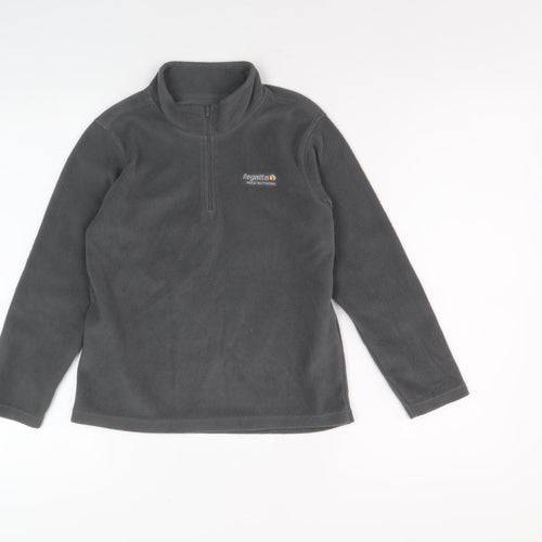 Regatta Boys Grey Fleece Sweatshirt 9-10 Years Lightweight