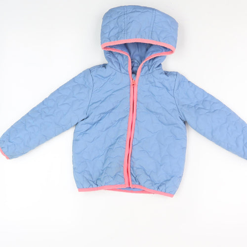 Marks and Spencer Unisex Blue Puffer Jacket 2-3 Yrs