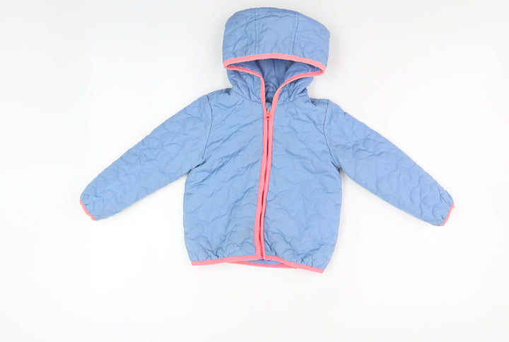 Marks and Spencer Unisex Blue Puffer Jacket 2-3 Yrs