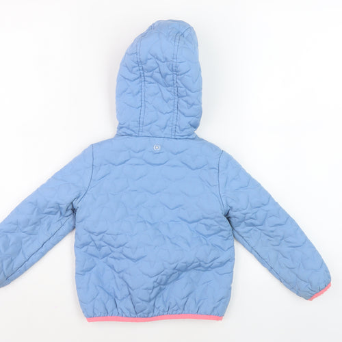 Marks and Spencer Unisex Blue Puffer Jacket 2-3 Yrs