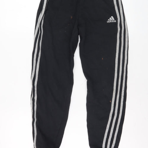 Adidas Boys Black Jogger Trousers, Size 12 Years