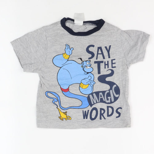 Pep&Co Unisex Baby Grey Aladdin T-Shirt 9-12 Months
