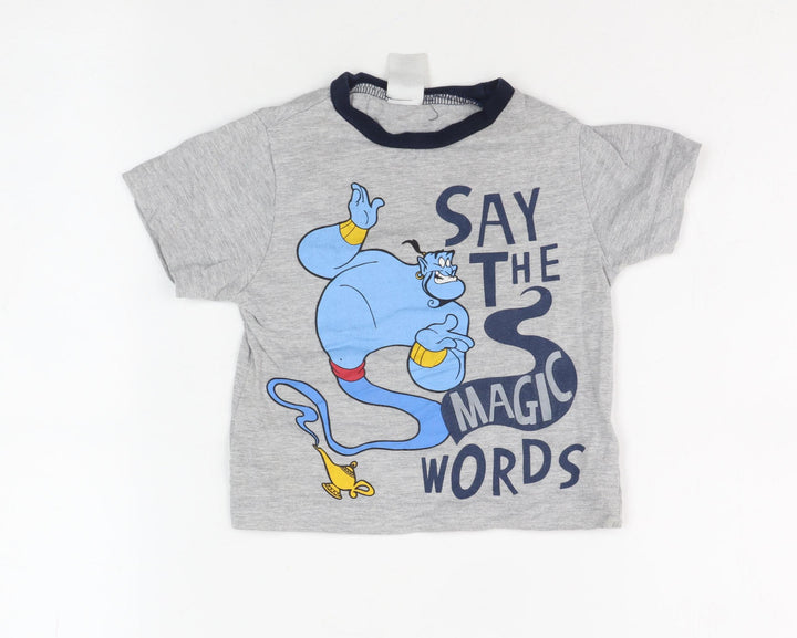Pep&Co Unisex Baby Grey Aladdin T-Shirt 9-12 Months